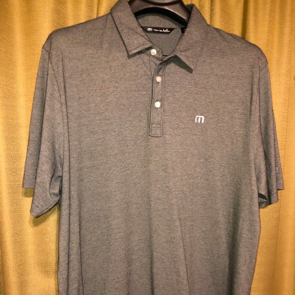 Men's Travis Mathew The Zinna Slub Pique Polo, Size XL- Grey. Never worn